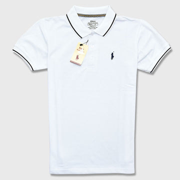 Men Polo - White